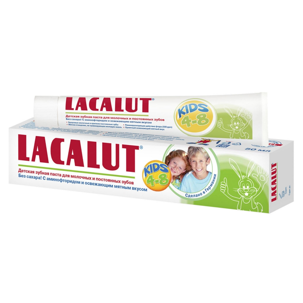 Lacalut Зубная паста Кидс 4-8 лет, 50 мл (Lacalut, Зубные пасты)