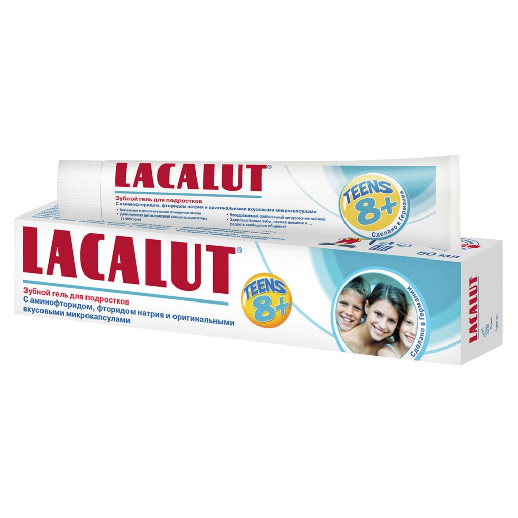 Lacalut Зубная паста Тинс зубной гель 8+, 50 мл (Lacalut, Зубные пасты)
