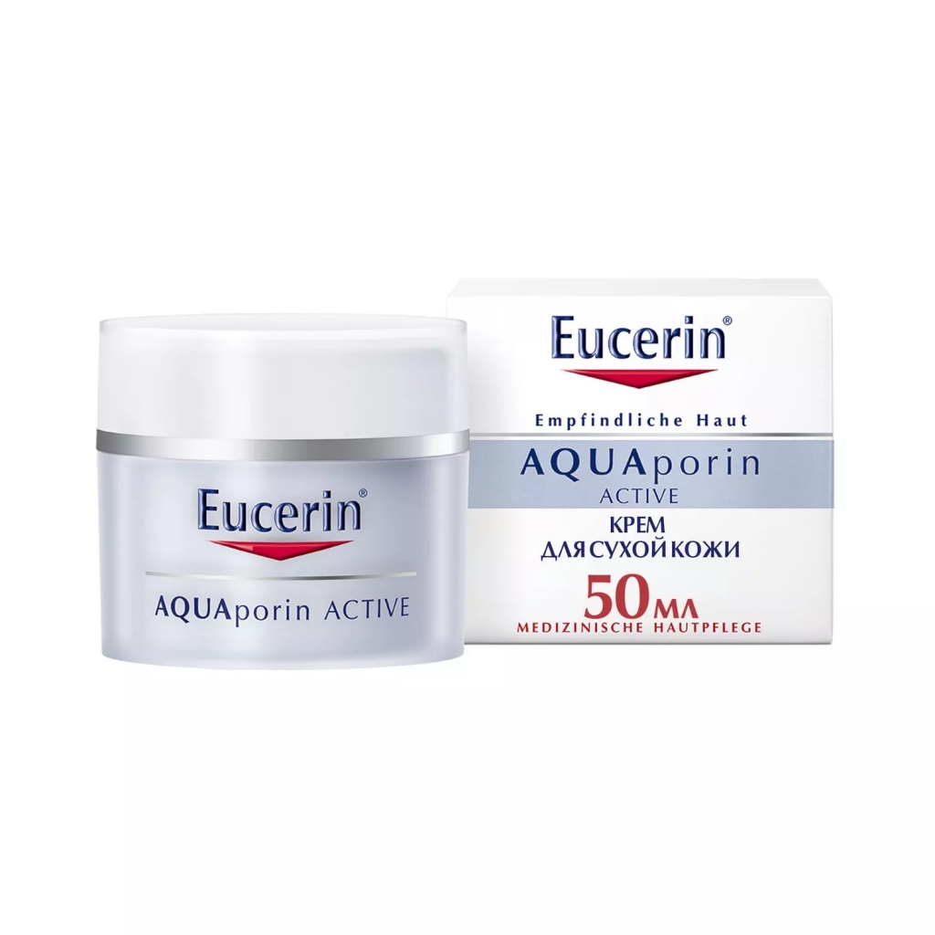 

Eucerin Интенсивно увлажняющий крем для чувствительной, сухой кожи, 50 мл (Eucerin, AQUAporin ACTIVE), AQUAporin ACTIVE