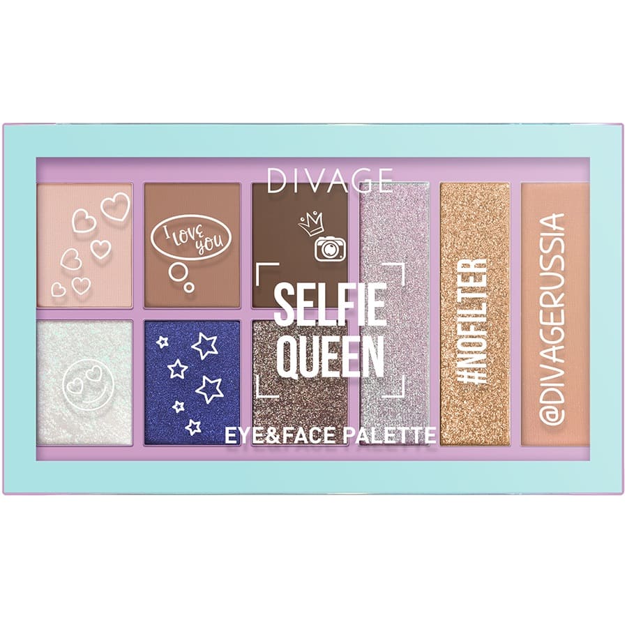

Divage Мультифункциональная палетка для лица Selfie Queen (Divage, Лицо), Лицо