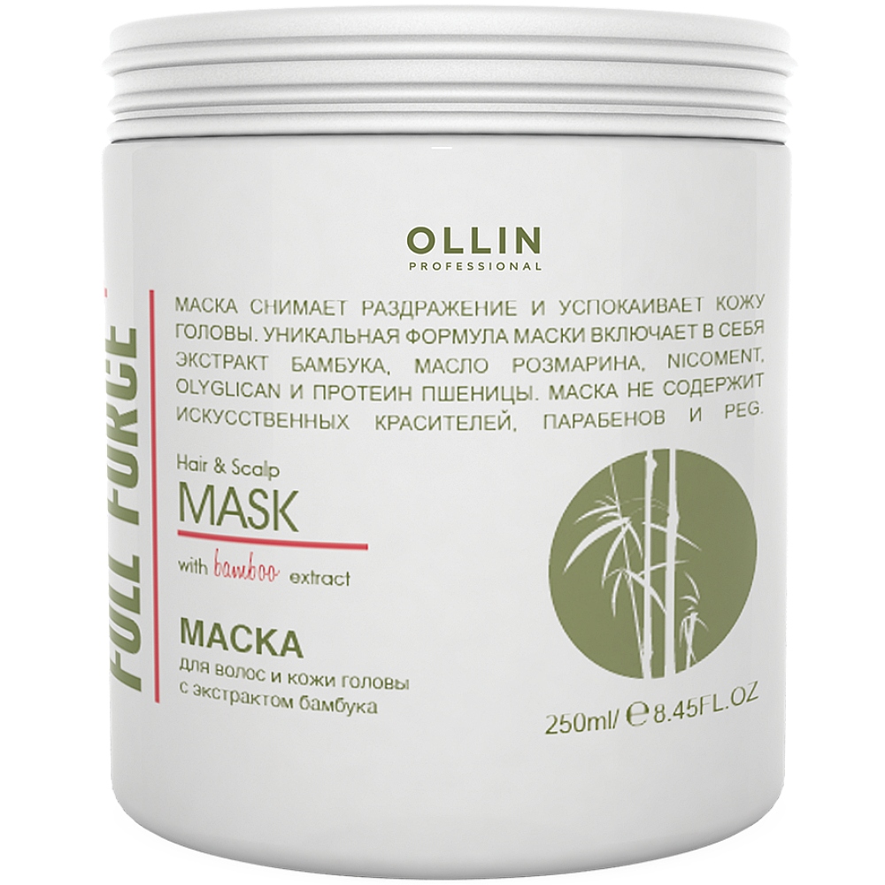 Купить Ollin Professional Маска для волос и кожи головы с экстрактом бамбука, 250 мл (Ollin Professional, Уход за волосами)