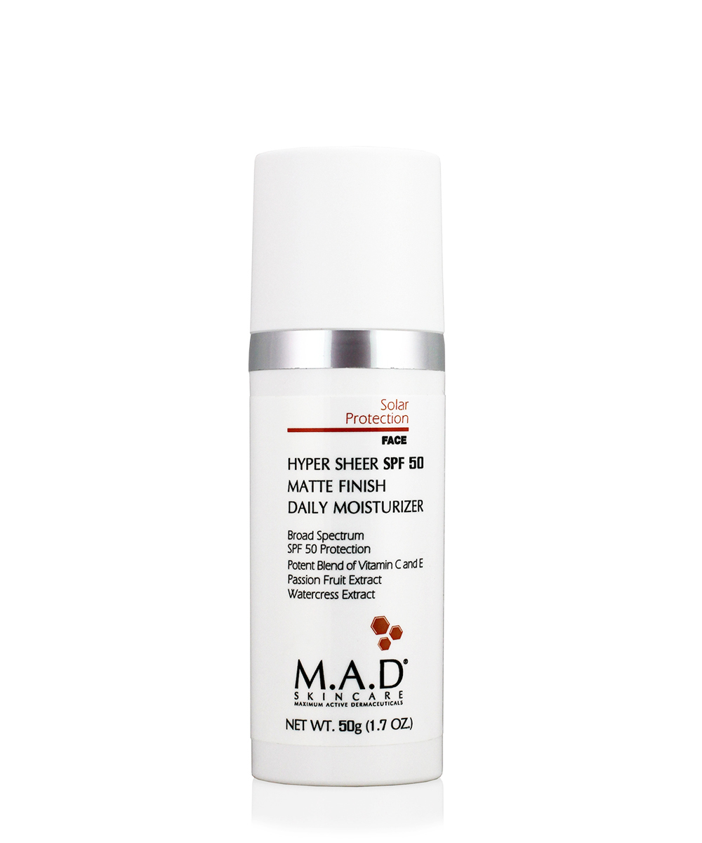 

M.A.D. Увлажняющий и матирующий крем-основа под макияж с защитой spf 50, 50 гр (M.A.D., Sun Protection)