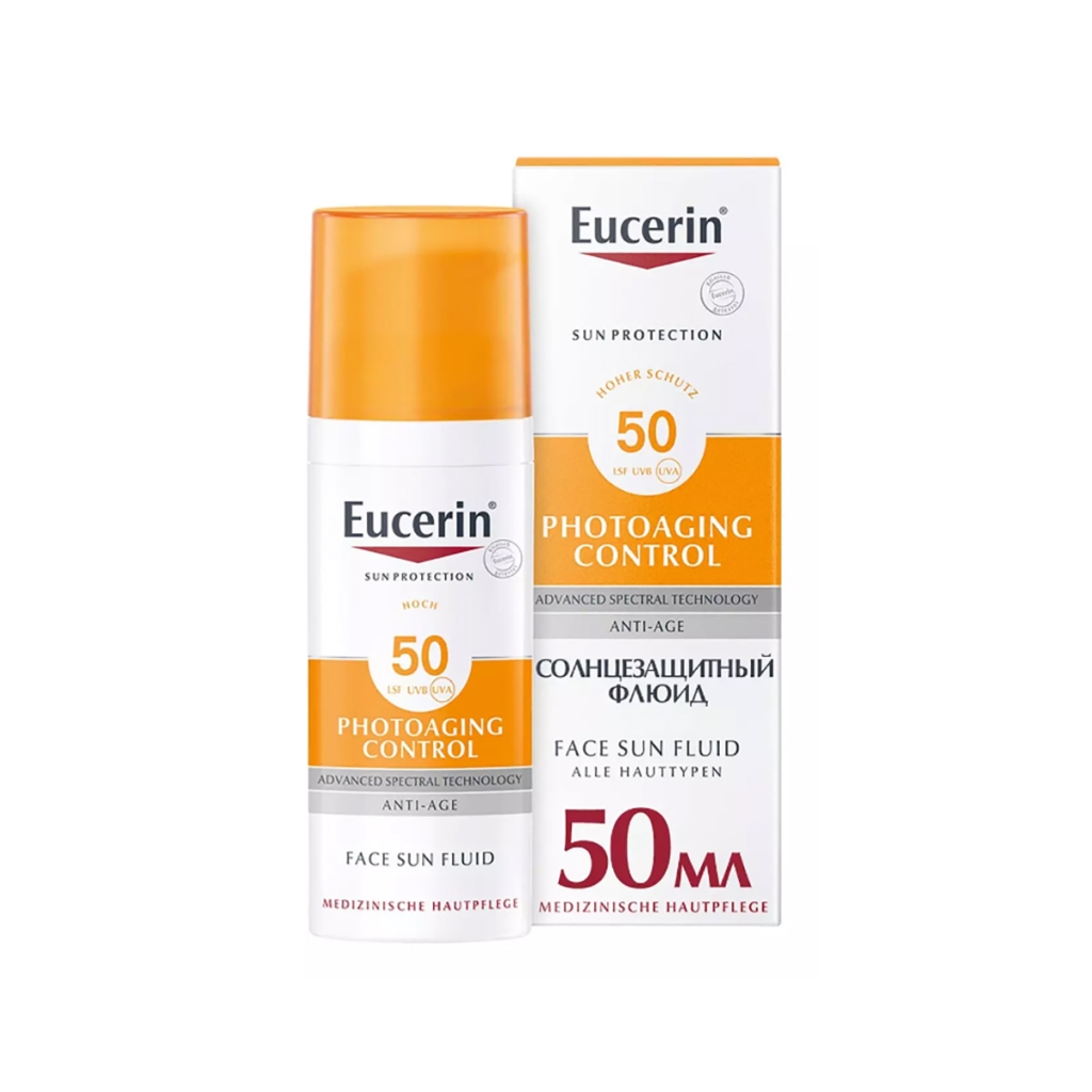 Eucerin Солнцезащитный флюид для лица SPF 50, 50 мл (Eucerin, SUN Protection)