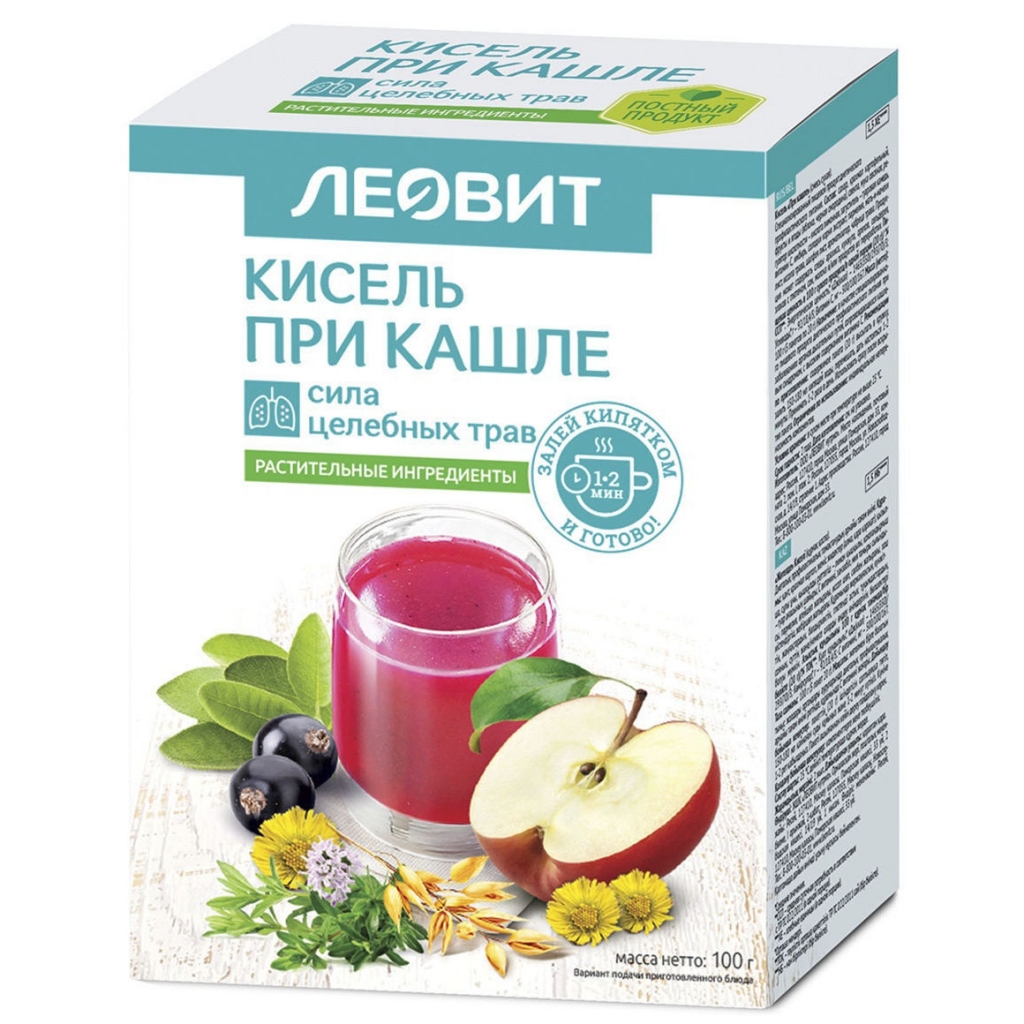 Леовит Кисель при кашле, 5 шт*20 г (Леовит)