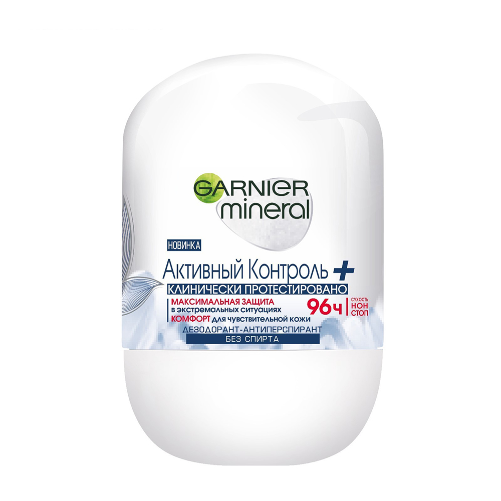 

Garnier Шариковый дезодорант-антиперспирант "Активный контроль + ", 85 гр (Garnier, Mineral)
