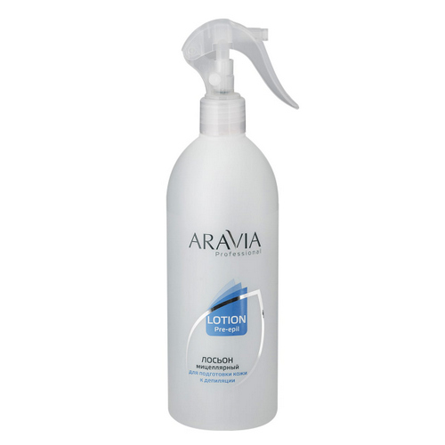 Aravia Professional Мицеллярный лосьон для подготовки кожи к депиляции, 500 мл (Aravia Professional)