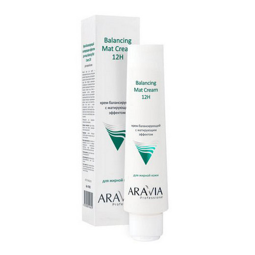 Aravia Professional Крем для лица балансирующий с матирующим эффектом Balancing Mat Cream 12H, 100 мл (Aravia Professional)