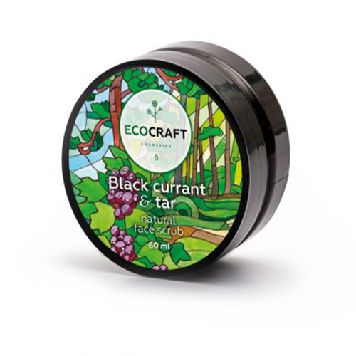 Ecocraft Скраб для лица Черная смородина и смола, 60 мл (Ecocraft, Для лица)
