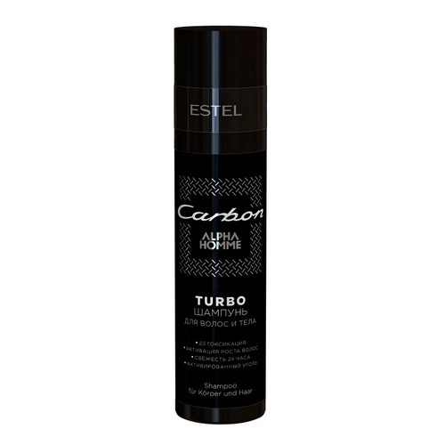 Купить Estel Professional TURBO-шампунь для волос и тела CARBON 250 мл (Estel Professional, Alpha homme)