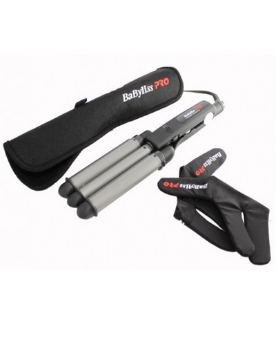 Babyliss Плойка тройная 22-19-22 мм Triple Barrel Waver BAB2269TTE, титаново-турмалиновое покрытие (Babyliss, Плойки)