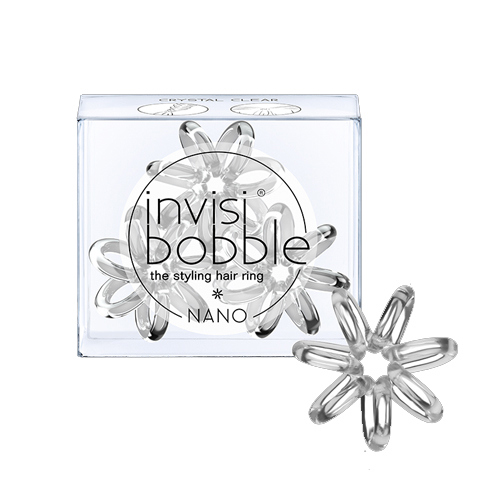 Invisibobble Резинка для волос invisibobble NANO Crystal Clear (с подвесом) прозрачный (Invisibobble, Nano)