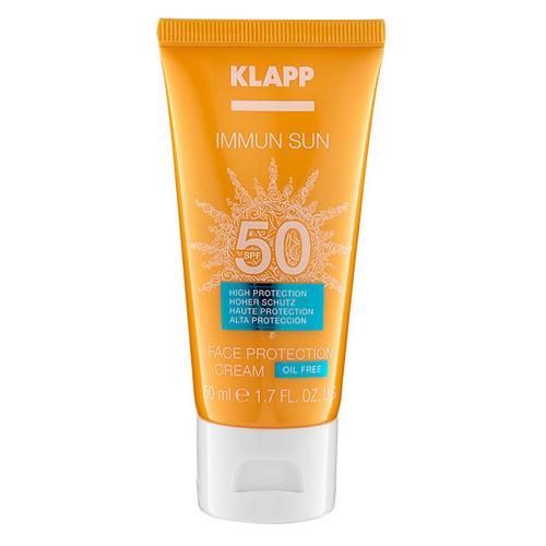 

Klapp Солнцезащитный крем для лица Sun Face Protection Cream SPF50, 50 мл (Klapp, Immun), Immun