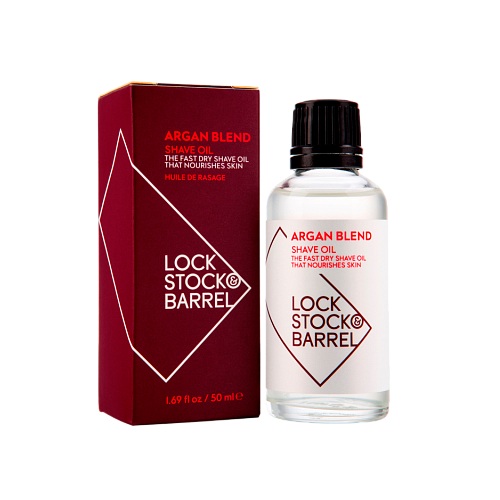 Lock Stock & Barrel Универсальное аргановое масло для бритья и ухода за бородой, 50 мл (Lock Stock & Barrel, Уход за бородой и усами) от Socolor