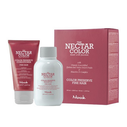 

Nook Подарочный набор: Шампунь для ухода за плотными волосами, 100 мл + Маска, 50 мл (Nook, Nectar Color)