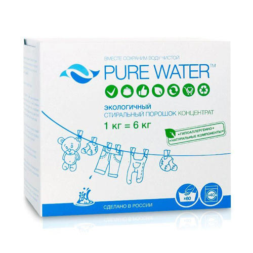 

Pure Water Стиральный порошок 1000 г (Pure Water)