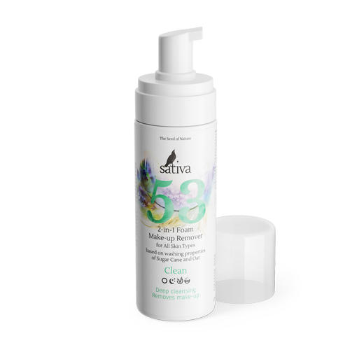 Sativa Пенка 2 в 1 "Для очищения и снятия макияжа № 53"  165 мл (Sativa, Clean) от Socolor