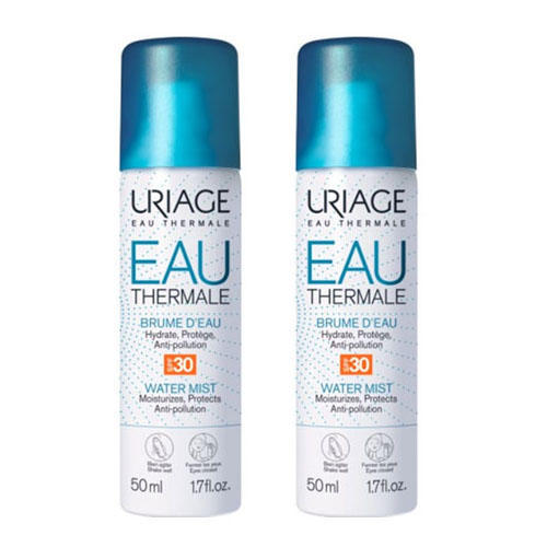 

Uriage Увлажняющая дымка-спрей SPF30, 2х50мл (Uriage, Eau thermale)