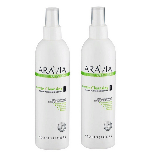 Aravia Professional Набор: Крем-скраб мягкий, 550 мл + Лосьон мягкое очищение, 300 мл (Aravia Professional, Aravia Organic)