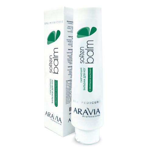 Aravia Professional Смягчающий бальзам для ног с эфирными маслами Soften Balm, 100 мл (Aravia Professional)