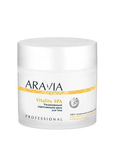 Aravia Professional Крем для тела увлажняющий укрепляющий Vitality SPA, 300 мл (Aravia Professional, Aravia Organic)  - Купить