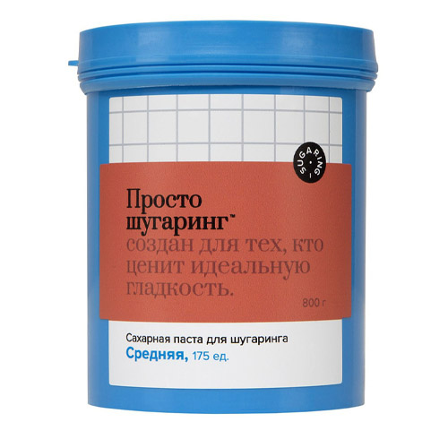 

Gloria Сахарная паста для депиляции средняя Просто Шугаринг, 0,8 кг (Gloria, Шугаринг)