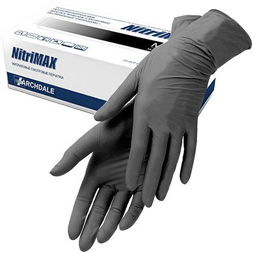 Чистовье Перчатки NitriMax нитриловые, серые, размер S, 100 шт (Чистовье, Расходные материалы для рук и ног)