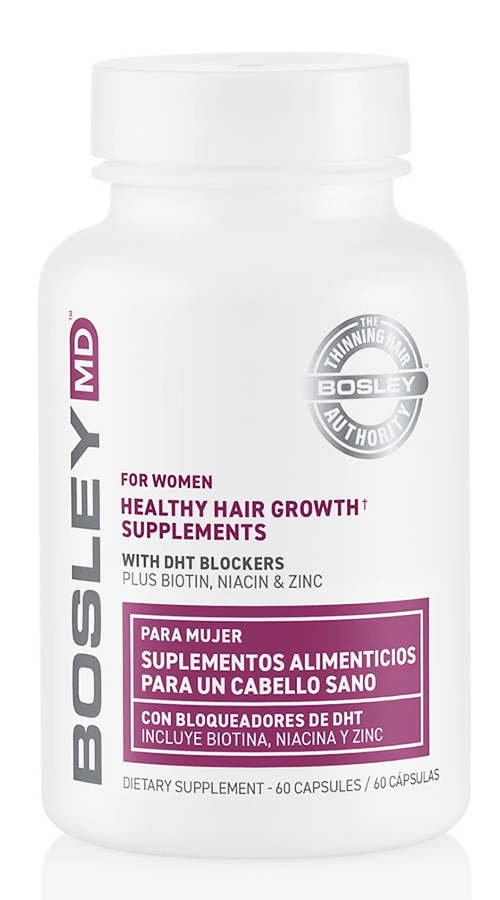 Bosley Комплекс витаминно-минеральный для оздоровления и роста волос - для женщин, 60 капсул (Bosley, Восстановление роста волос) от Socolor