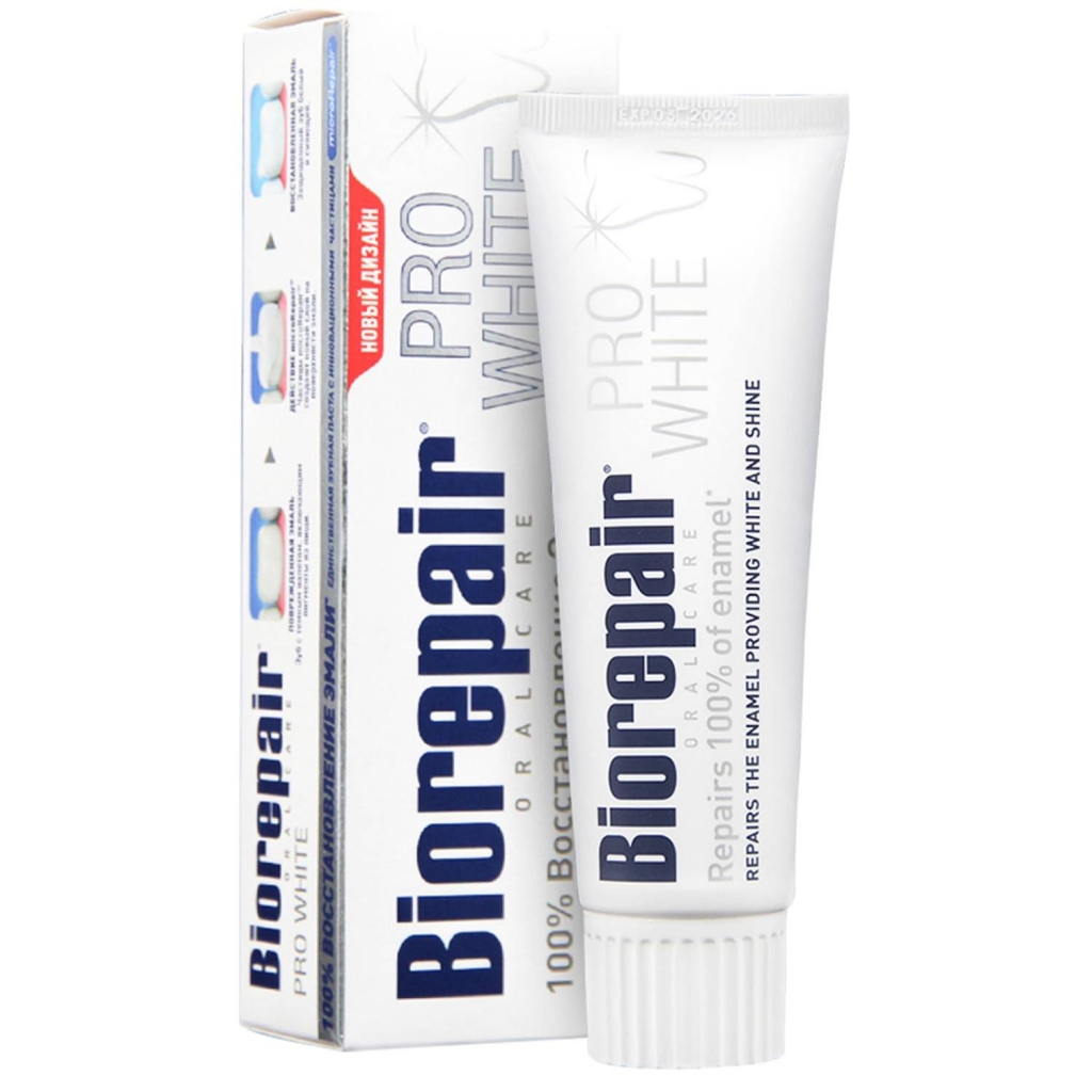 Biorepair Зубная паста Pro White Про Вайт, 75 мл (Biorepair, Отбеливание и лечение)