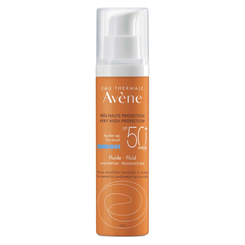 Avene Солнцезащитный флюид SPF 50 без отдушек, 50 мл (Avene, Suncare)