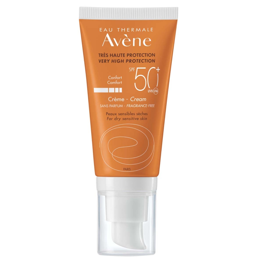 Avene Солнцезащитный крем SPF 50+ без отдушек, 50 мл (Avene, Suncare)