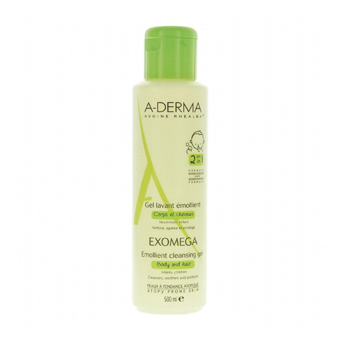 A-Derma ЭКЗОМЕГА CONTROL Смягчающий очищающий гель 2 в 1 500 мл (A-Derma, Exomega Control)