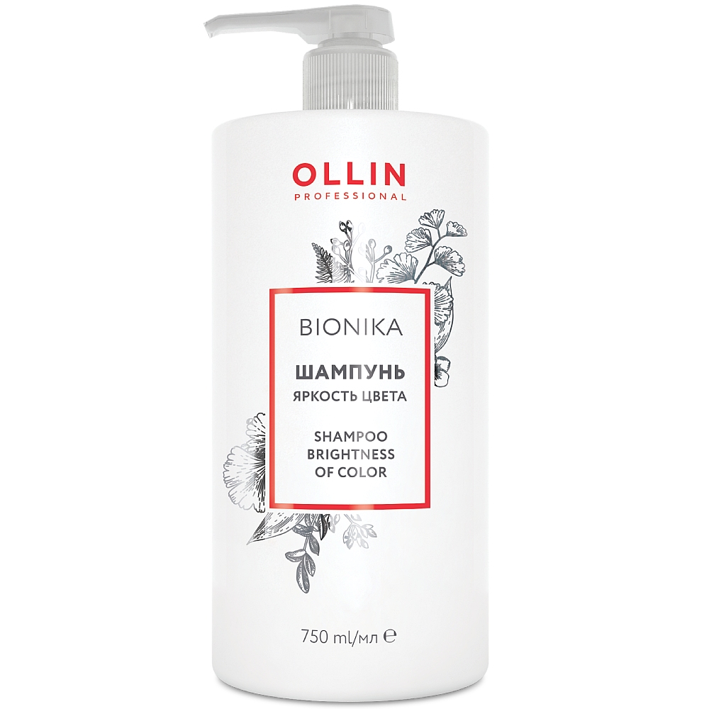 Ollin Professional Шампунь для окрашенных волос Яркость цвета, 750 мл (Ollin Professional, Уход за волосами)  - Купить