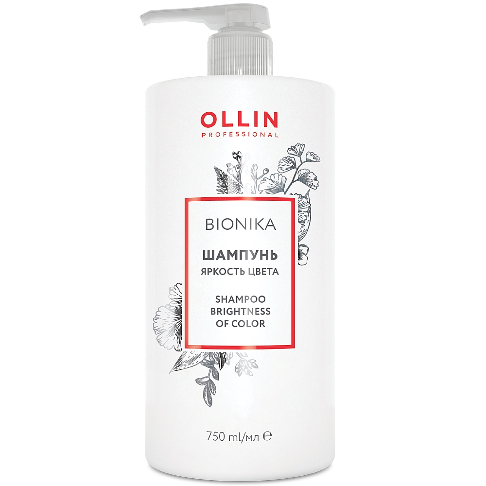 Ollin Professional Шампунь для окрашенных волос Яркость цвета, 750 мл (Ollin Professional, Уход за волосами)