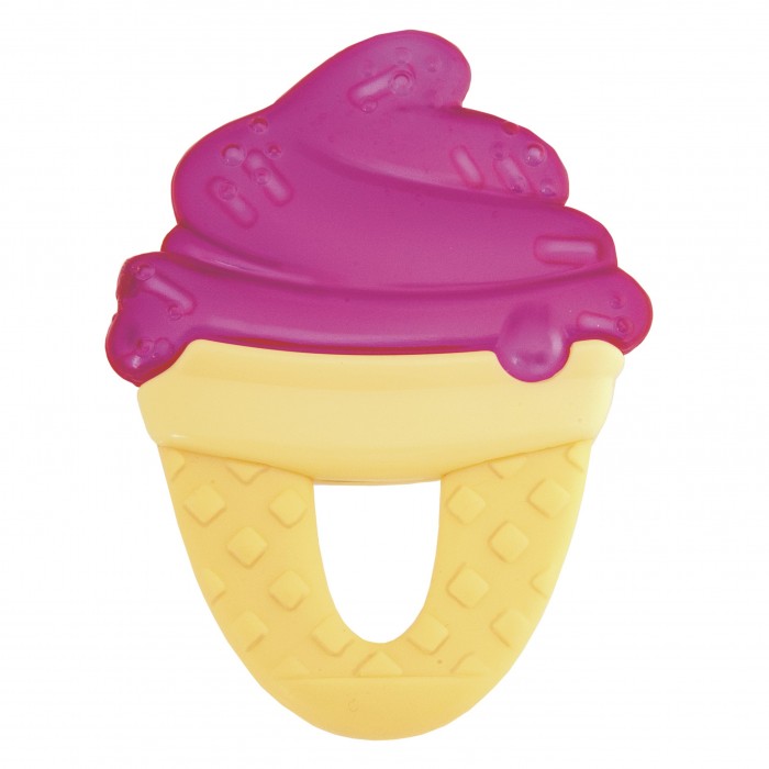 Chicco Прорезыватель-игрушка Fresh Relax Мороженое красное 4 +, 1 шт (Chicco, Прорезыватели)