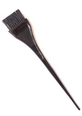 Dewal Pro Кисть для окрашивания, черная с черной волнистой щетиной, узкая, 40 мм (Dewal Pro, Кисти парикмахерские)