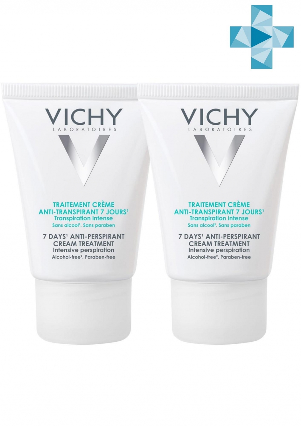 Купить Vichy Комплект Дезодорант-крем 7 дней , регулирующий избыточное потоотделение, 2х30 мл (Vichy, Deodorant)
