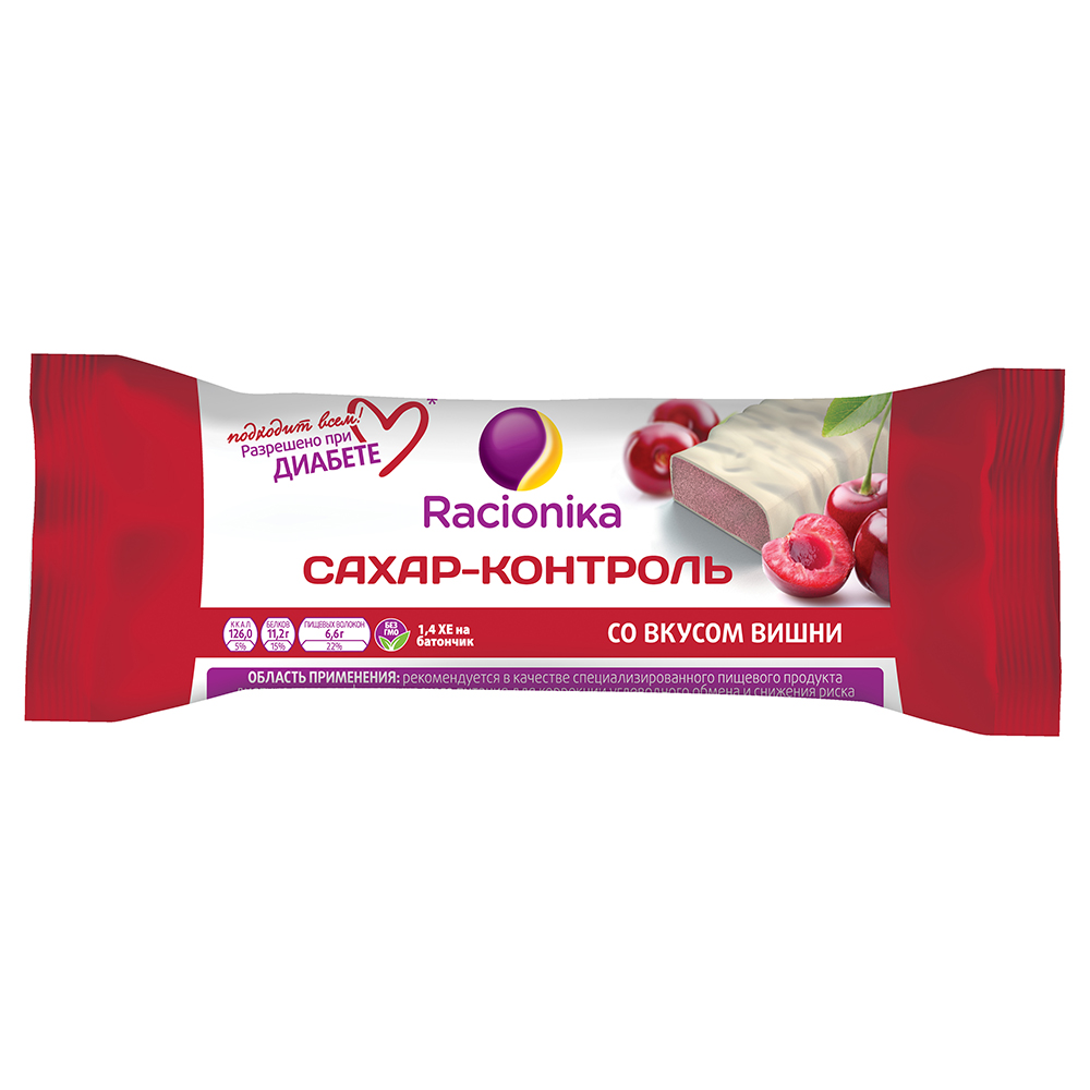 Racionika Батончик "Сахар-контроль" со вкусом вишни, 1 шт (Racionika, ) от Socolor