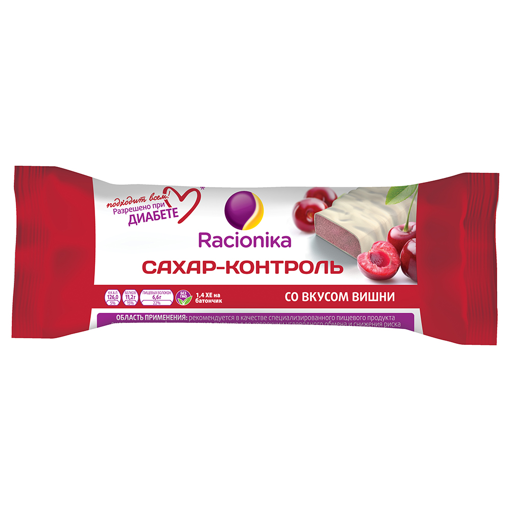 

Racionika Батончик "Сахар-контроль" со вкусом вишни, 1 шт (Racionika, )