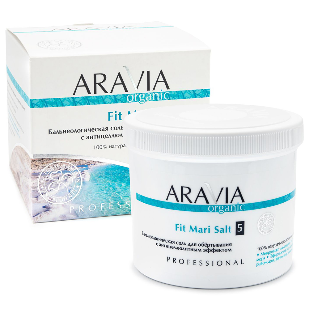 Купить Aravia Professional Бальнеологическая соль для обёртывания с антицеллюлитным эффектом Fit Mari Salt, 730 г (Aravia Professional, Aravia Organic)