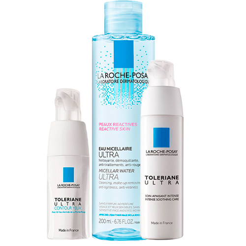 

La Roche-Posay Набор Toleriane Ultra (Успокаивающий крем Ultra, 40 мл + Мицеллярная вода Ultra, 200 мл + Уход вокруг глаз Ultra, 20 мл) (La Roche-Posay, Toleriane)