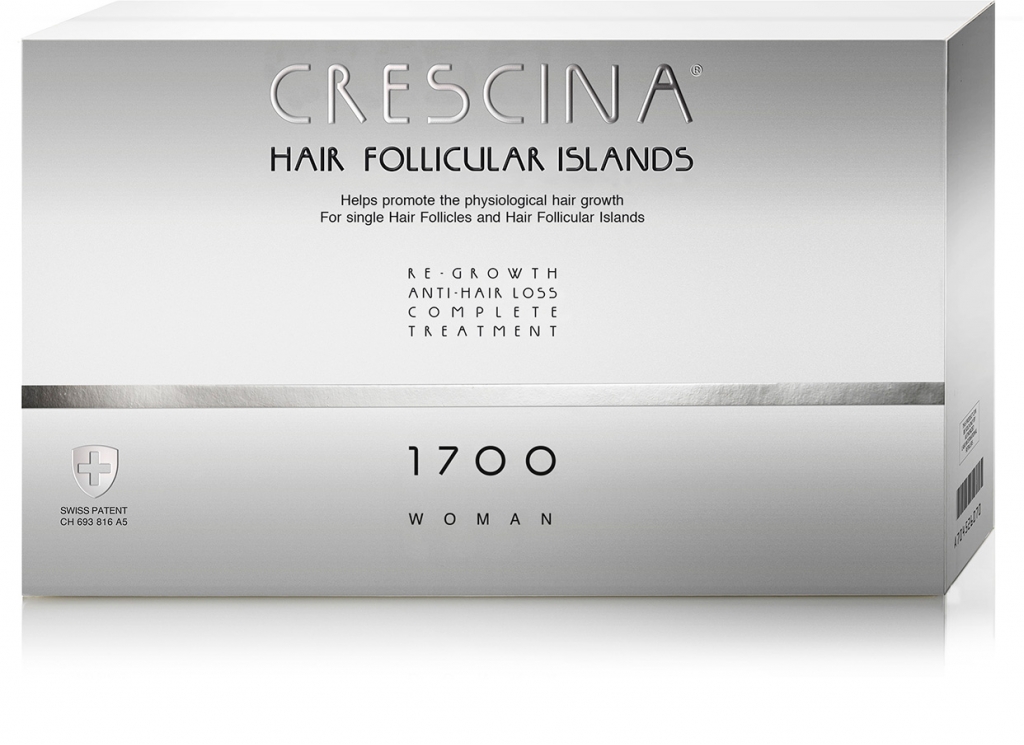 Crescina Комплекс для женщин Follicular Islands 1700 (лосьон для стимуляции роста волос №10 + лосьон против выпадения волос №10) (Crescina, Crescina 1700)