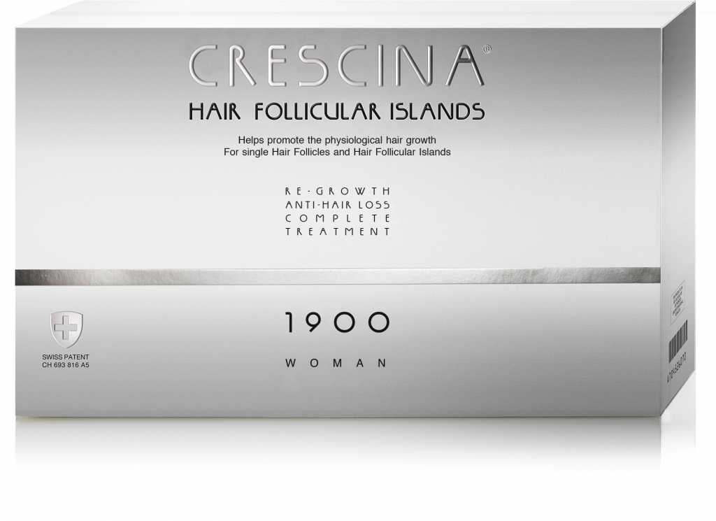 

Crescina Комплекс для женщин Follicular Islands 1900 (лосьон для стимуляции роста волос №10 + лосьон против выпадения волос №10) (Crescina, Crescina 1900)
