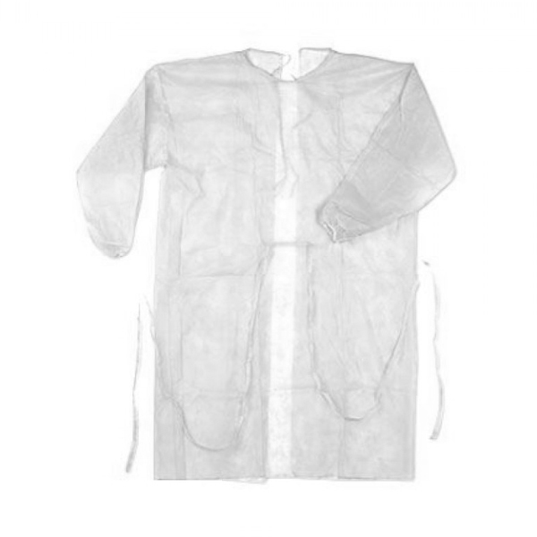 Чистовье Халат на завязках спанбонд белый, размер XL (Чистовье, Расходные материалы и одежда для процедур)