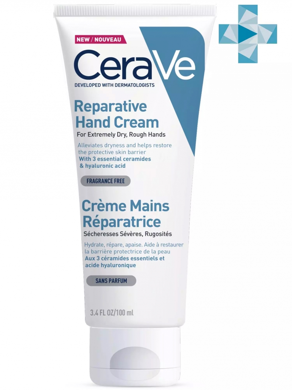 

CeraVe Восстанавливающий крем для очень сухой кожи рук, 100 мл (CeraVe, Увлажнение кожи)