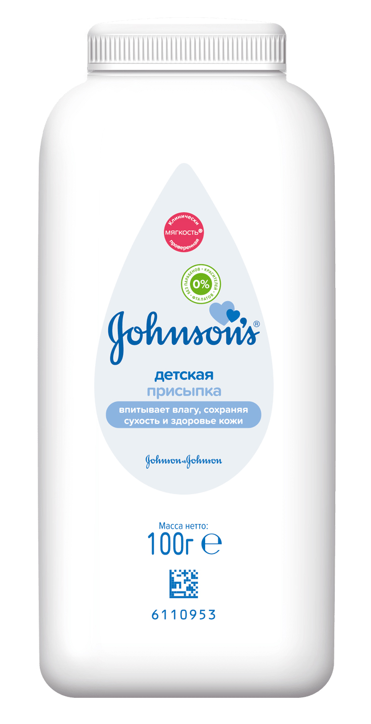 Johnsons Детская присыпка для тела, 100 гр (Johnsons, Для тела)