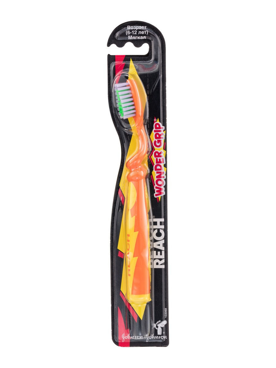 

Reach Зубная щетка детская Wonder Grip™ (6 - 12 лет), 1 шт. (Reach, Зубные щетки)