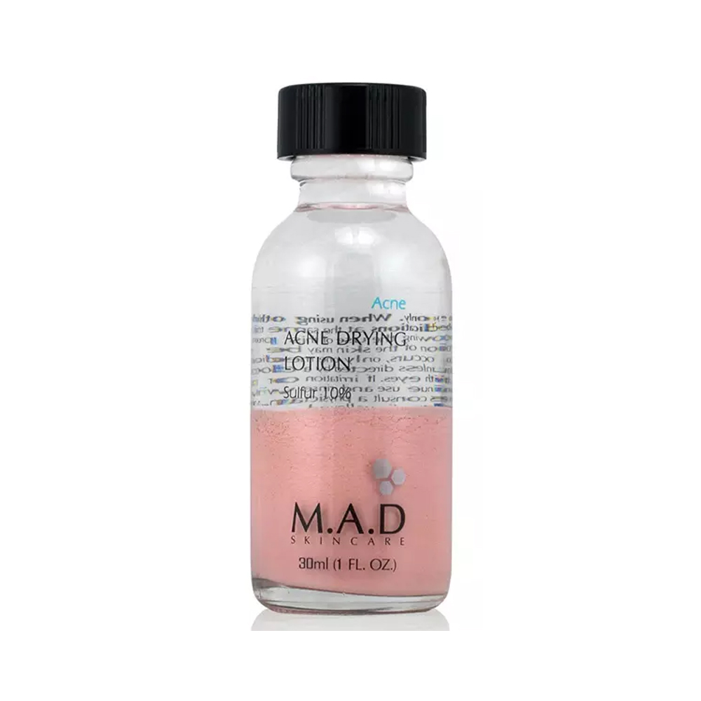 

M.A.D. Подсушивающий лосьон с 10% серой, 30 мл (M.A.D., Acne)