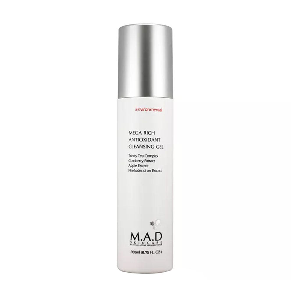 

M.A.D. Очищающий гель, обогащенный антиоксидантами, 200 мл (M.A.D., Environmental)
