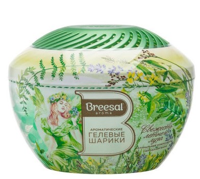 Breesal Ароматические гелевые шарики Fresh Drops «Свежесть летнего луга» (Breesal, Гелевые ароматизаторы) от Socolor