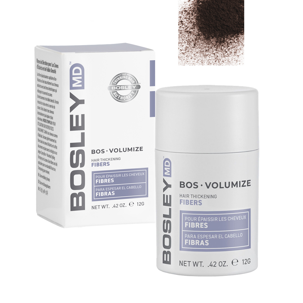 

Bosley Кератиновые волокна, темно-коричневые, 12 г (Bosley, Объем и эффект густых волос)